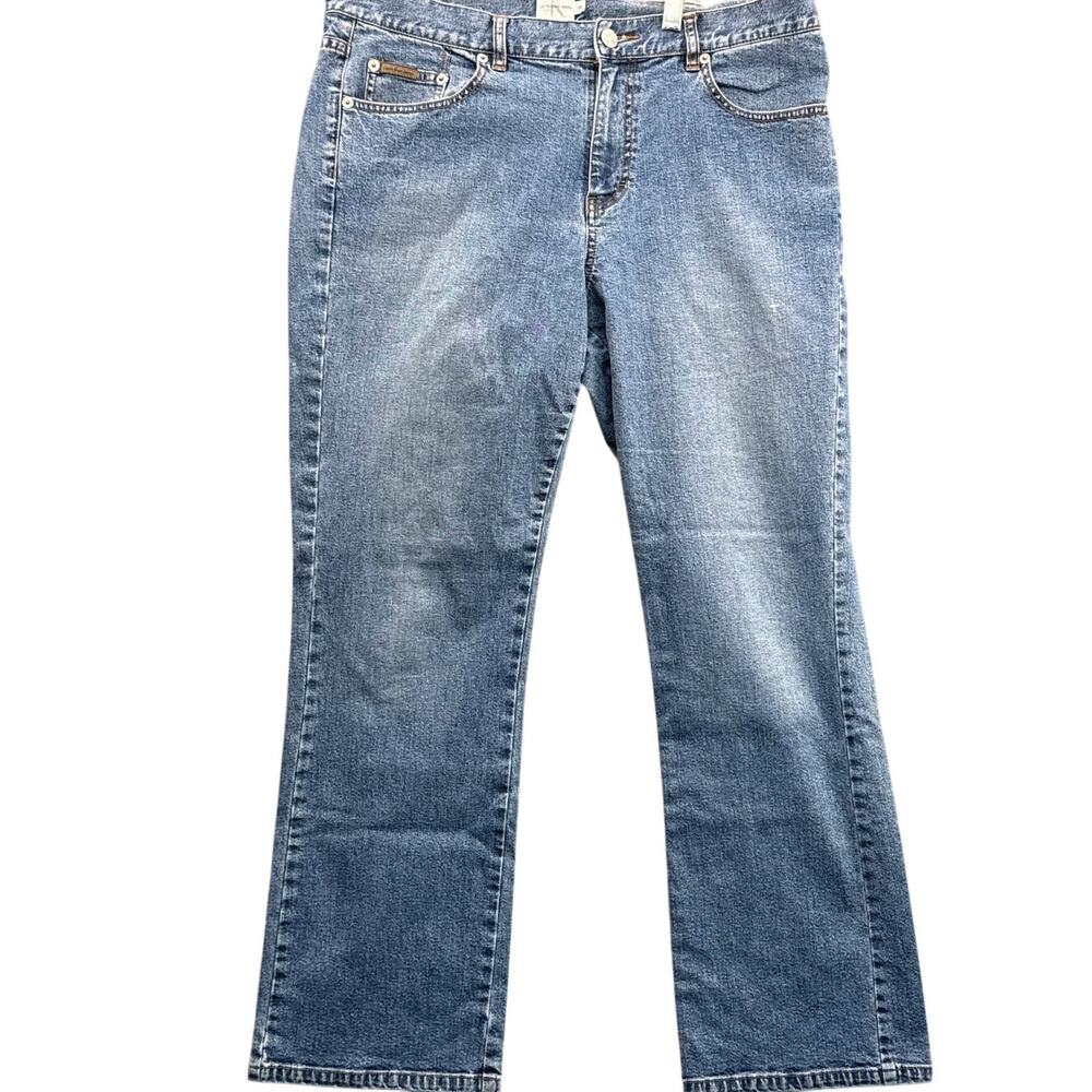 Calvin Klein Vintage 90s Bootcut Denim Blue Jeans Women 14